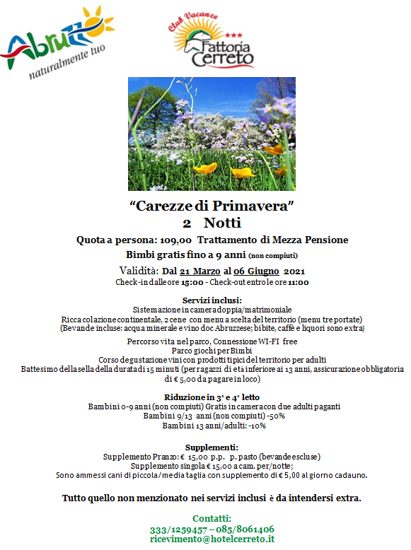 CAREZZE DI PRIMAVERA