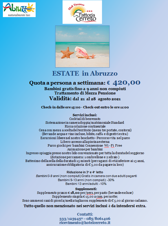 ESTATE IN ABRUZZO