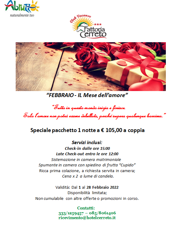 FEBBRAIO: IL MESE DELL'AMORE