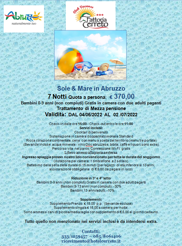 SOLE E MARE IN ABRUZZO