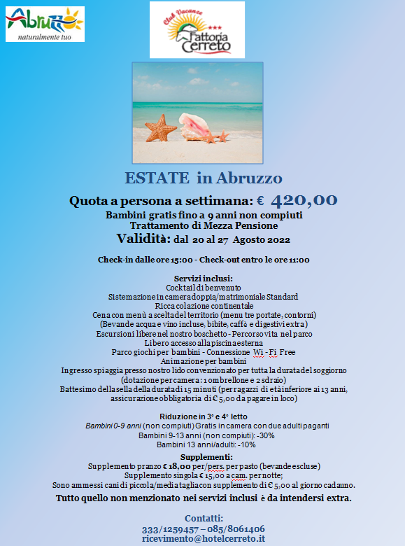 ESTATE IN ABRUZZO