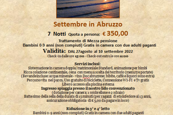 SETTEMBRE IN ABRUZZO